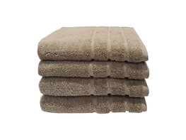 Sponshanddoeken Samatex - 50x100 cm - Taupe - Set van 4 stuks