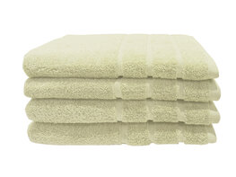 Sponshanddoeken Samatex - 70x140 cm - Creme - Set van 4 stuks