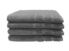 Sponshanddoeken Samatex - 70x140 cm - Grijs - Set van 4 stuks