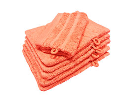 Washandjes Peach - Set van 6 stuks