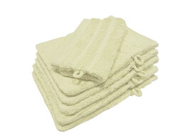 Washandjes Creme - Set van 6 stuks