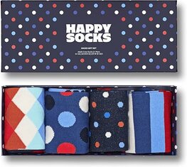 4 Paar Happy Socks Sokken - Multi dots - Giftbox