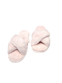 Fleece pantoffel roze